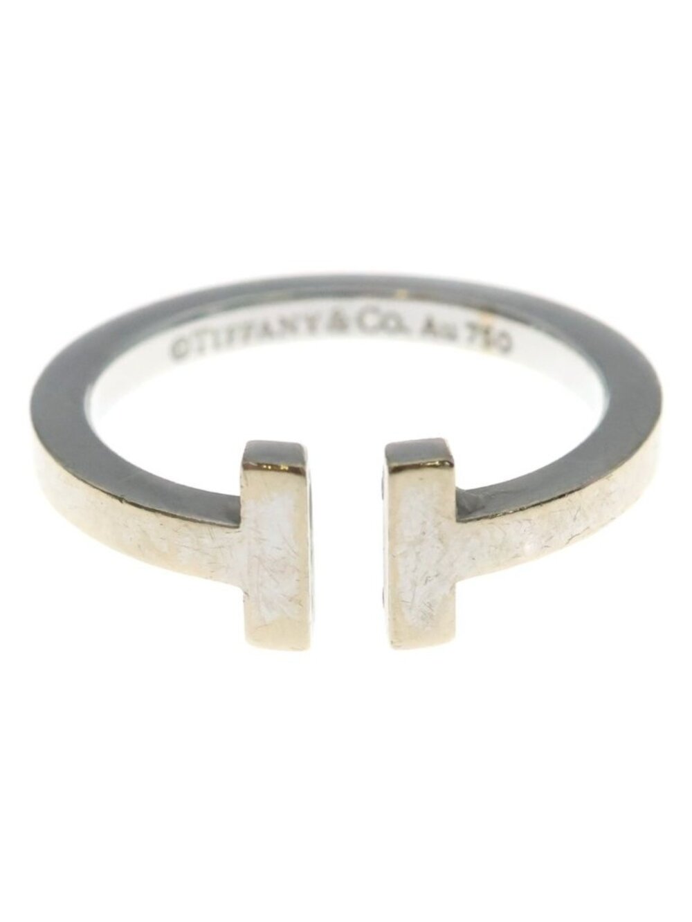 Tiffany & Co T Square Ring White Gold WG